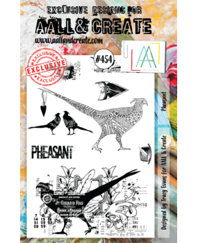Aall and Create Stamp Set A5 Pheasant (AALL-TP-454) (DISCONTINUED)