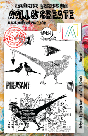Aall and Create Stamp Set A5 Pheasant (AALL-TP-454) (DISCONTINUED) Aall and Create Stamp Set A5 Pheasant (AALL-TP-454) (DISCONTINUED)