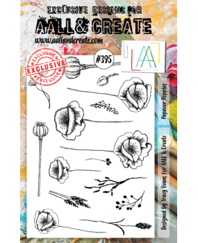 Aall and Create Stamp Set A5 Papaver Poppies (AALL-TP-395) (DISCONTINUED) Aall and Create Stamp Set A5 Papaver Poppies (AALL-TP-395) (DISCONTINUED)
