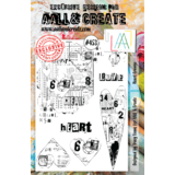 Aall and Create Stamp Set A5 Heart Grunge (AALL-TP-453) (DISCONTINUED)