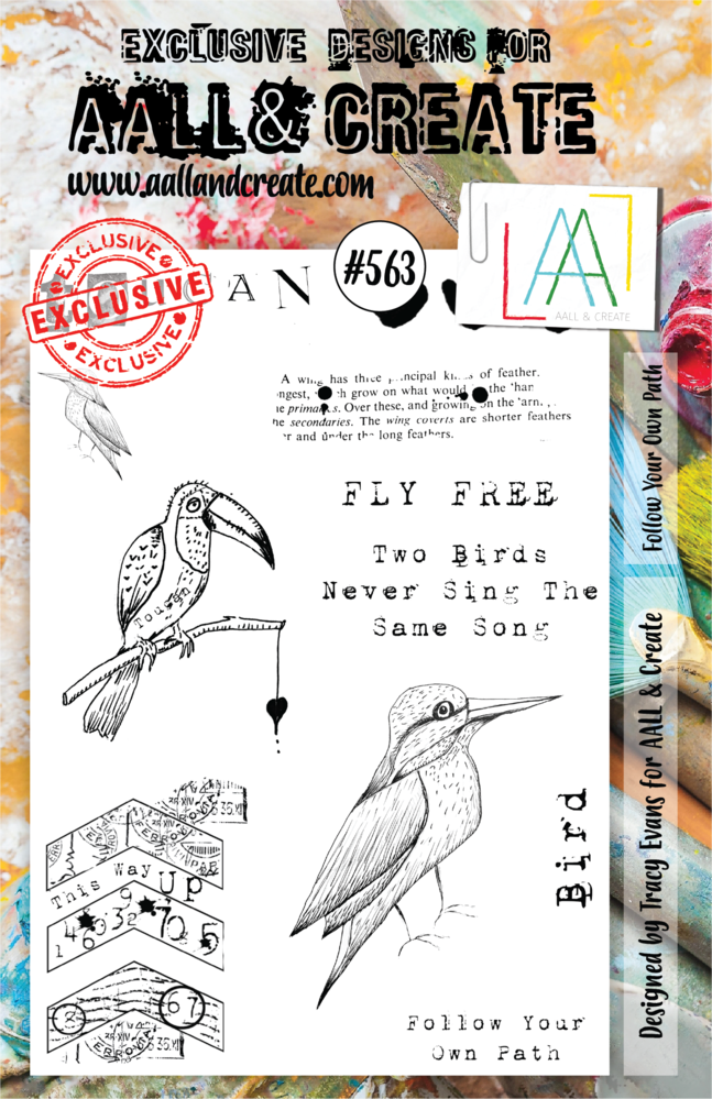 Aall and Create Stamp Set A5 Follow Your Own Path (AALL-TP-563) (DISCONTINUED) Aall and Create Stamp Set A5 Follow Your Own Path (AALL-TP-563) (DISCONTINUED)