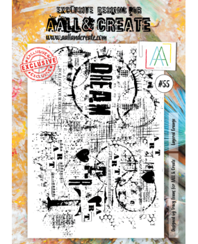 Aall and Create Stamp Set A4 Layered Grunge (AALL-TP-055) (DISCONTINUED)