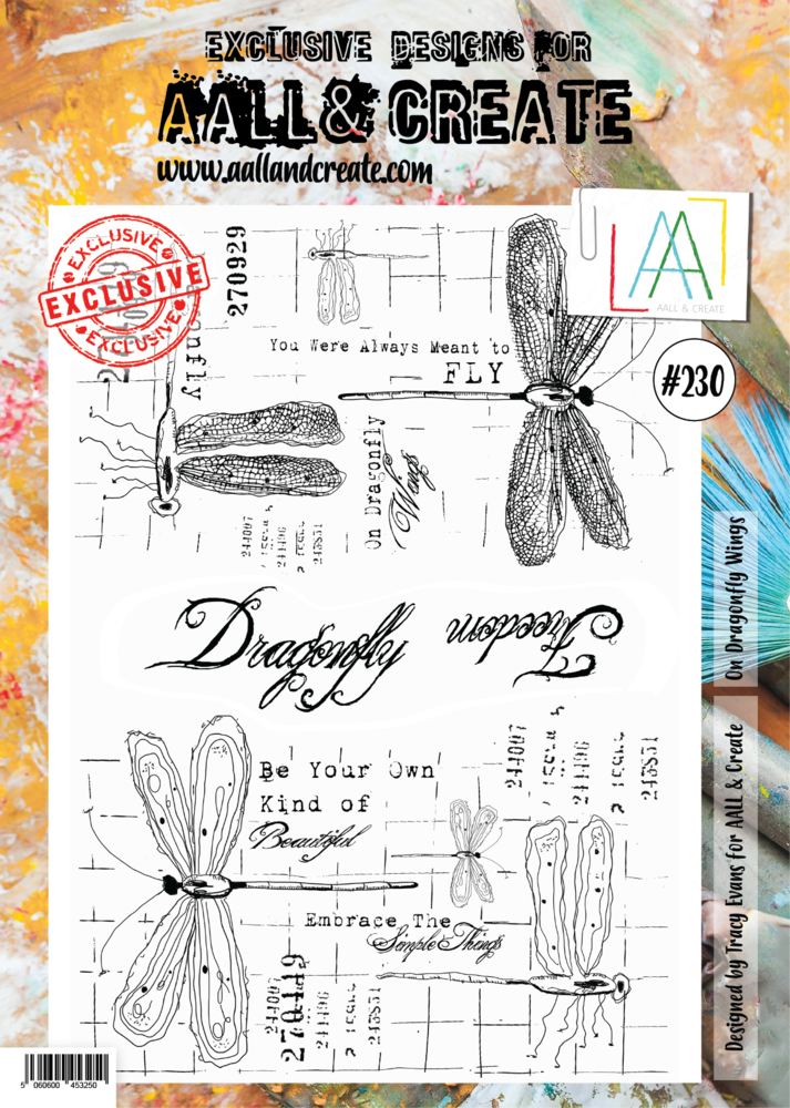 Aall and Create Stamp Set A4 On Dragonfly Wings (AALL-TP-230) (DISCONTINUED) Aall and Create Stamp Set A4 On Dragonfly Wings (AALL-TP-230) (DISCONTINUED)
