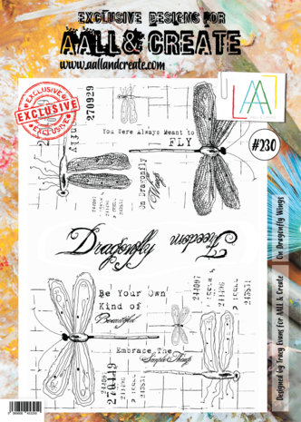 Aall and Create Stamp Set A4 On Dragonfly Wings (AALL-TP-230) (DISCONTINUED) Aall and Create Stamp Set A4 On Dragonfly Wings (AALL-TP-230) (DISCONTINUED)