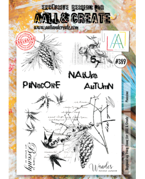 Aall and Create Stamp Set A4 Pinecone (AALL-TP-389) (DISCONTINUED)
