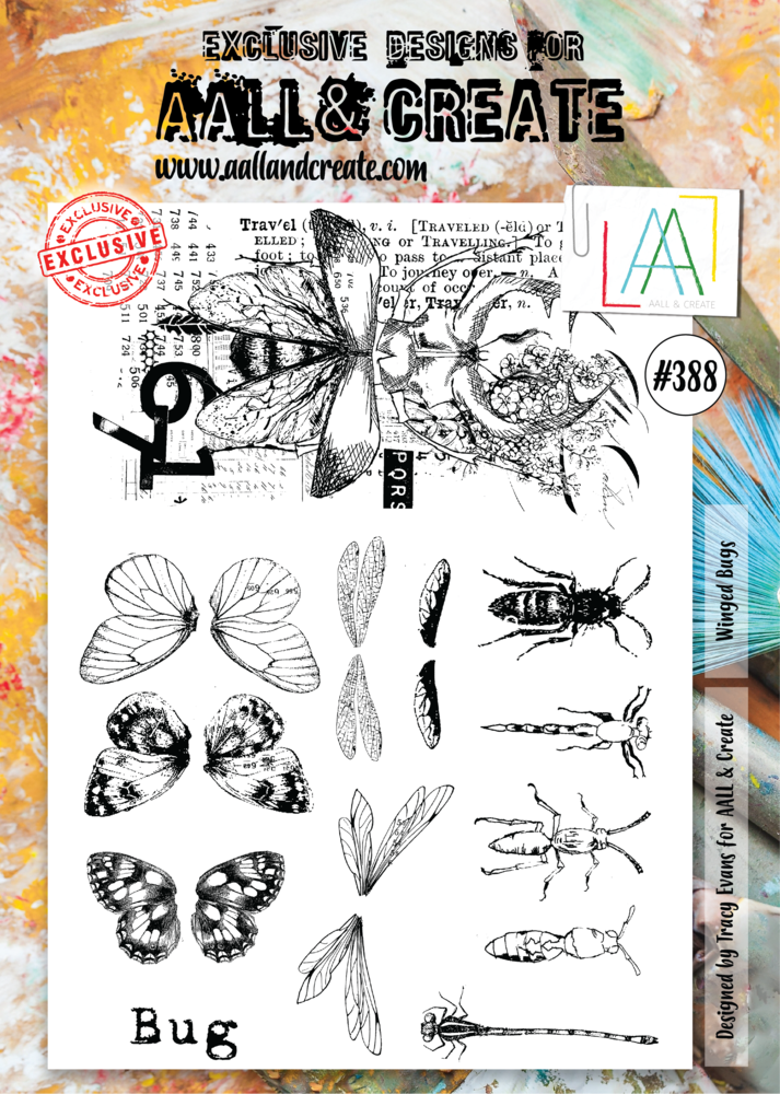 Aall and Create Stamp Set A4 Winged Bugs (AALL-TP-388) (DISCONTINUED) Aall and Create Stamp Set A4 Winged Bugs (AALL-TP-388) (DISCONTINUED)