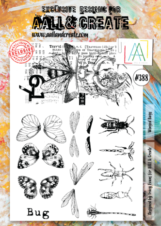 Aall and Create Stamp Set A4 Winged Bugs (AALL-TP-388) (DISCONTINUED) Aall and Create Stamp Set A4 Winged Bugs (AALL-TP-388) (DISCONTINUED)