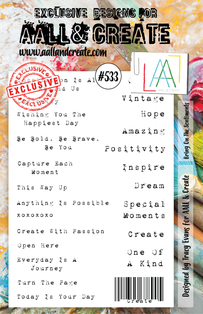 Aall and Create Stamp Set A5 Bring On The Sentiments (AALL-TP-533) (DISCONTINUED) Aall and Create Stamp Set A5 Bring On The Sentiments (AALL-TP-533) (DISCONTINUED)