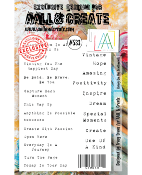 Aall and Create Stamp Set A5 Bring On The Sentiments (AALL-TP-533) (DISCONTINUED)