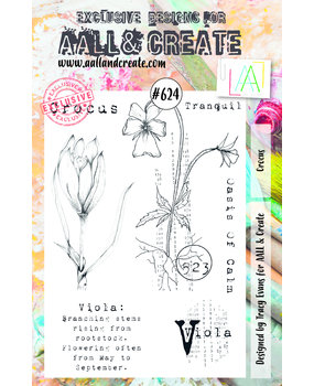 Aall and Create Stamp Set A5 Crocus (AALL-TP-624) (DISCONTINUED)