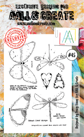 Aall and Create Stamp Set A6 Wings (AALL-TP-045) (DISCONTINUED) Aall and Create Stamp Set A6 Wings (AALL-TP-045) (DISCONTINUED)