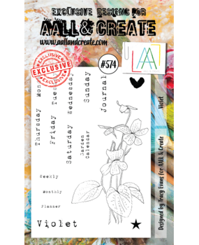 Aall and Create Stamp Set A6 Violet (AALL-TP-574) (DISCONTINUED)
