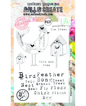 Aall and Create Stamp Set A6 Tweet Tweet (AALL-TP-627) (DISCONTINUED)
