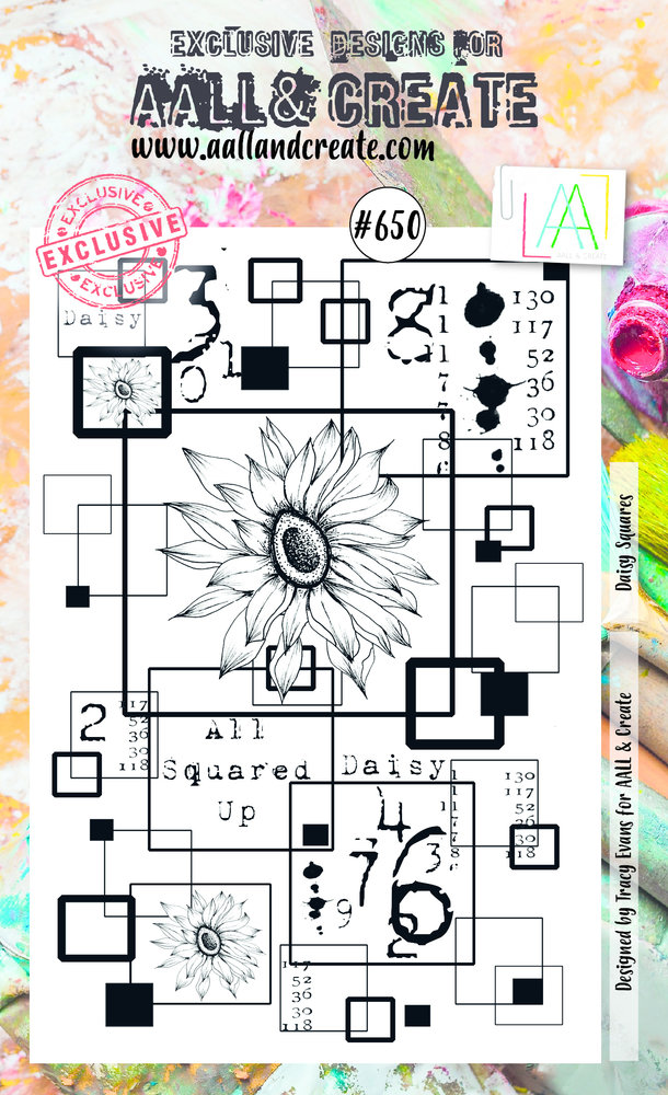 Aall and Create Stamp Set A6 Daisy Squares (AALL-TP-650) (DISCONTINUED) Aall and Create Stamp Set A6 Daisy Squares (AALL-TP-650) (DISCONTINUED)