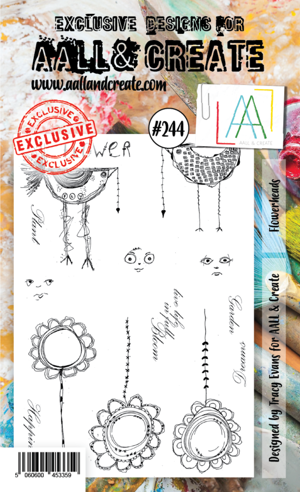 Aall and Create Stamp Set A6 Flowerheads (AALL-TP-244) (DISCONTINUED) Aall and Create Stamp Set A6 Flowerheads (AALL-TP-244) (DISCONTINUED)
