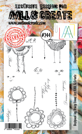 Aall and Create Stamp Set A6 Flowerheads (AALL-TP-244) (DISCONTINUED) Aall and Create Stamp Set A6 Flowerheads (AALL-TP-244) (DISCONTINUED)
