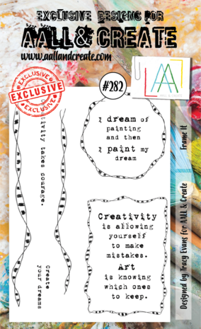 Aall and Create Stamp Set A6 Frame It (AALL-TP-282) (DISCONTINUED) Aall and Create Stamp Set A6 Frame It (AALL-TP-282) (DISCONTINUED)