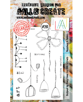 Aall and Create Stamp Set A6 Happiness & Nature (AALL-TP-281) (DISCONTINUED)