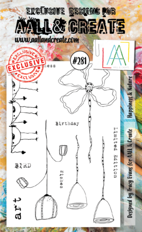 Aall and Create Stamp Set A6 Happiness & Nature (AALL-TP-281) (DISCONTINUED)