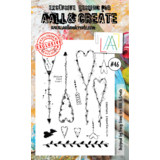 Aall and Create Stamp Set A6 Hearts (AALL-TP-046) (DISCONTINUED)