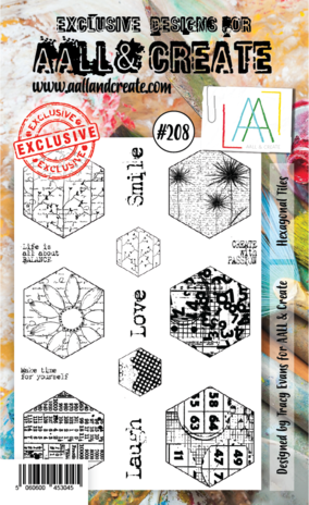 Aall and Create Stamp Set A6 Hexagonal Tiles (AALL-TP-208) (DISCONTINUED) Aall and Create Stamp Set A6 Hexagonal Tiles (AALL-TP-208) (DISCONTINUED)