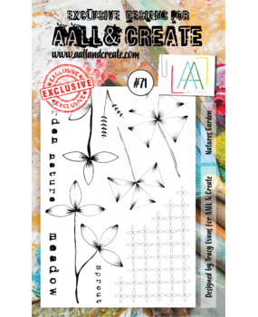 Aall and Create Stamp Set A6 Natures Garden (AALL-TP-071) (DISCONTINUED)
