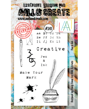 Aall and Create Stamp Set A6 Pen & Ink (AALL-TP-341) (OUTLET)