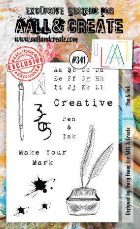 Aall and Create Stamp Set A6 Pen & Ink (AALL-TP-341) (OUTLET) Aall and Create Stamp Set A6 Pen & Ink (AALL-TP-341) (OUTLET)
