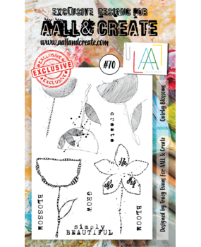 Aall and Create Stamp Set A6 Quirky Blossoms (AALL-TP-070) (DISCONTINUED) Aall and Create Stamp Set A6 Quirky Blossoms (AALL-TP-070) (DISCONTINUED)