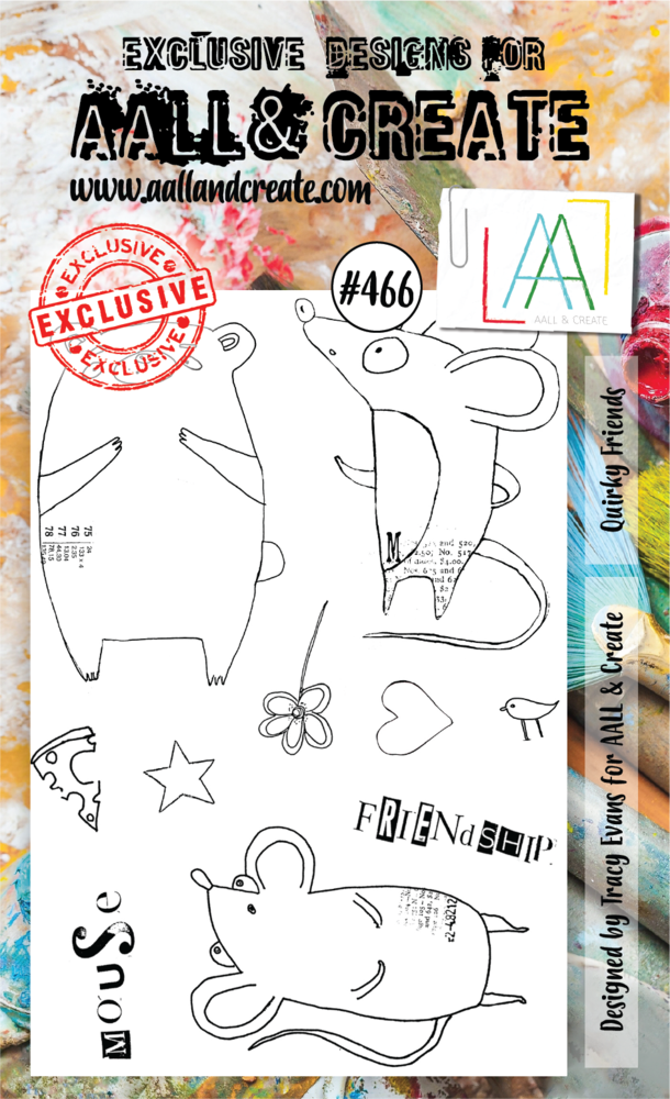Aall and Create Stamp Set A6 Quirky Friends (AALL-TP-466) (DISCONTINUED) Aall and Create Stamp Set A6 Quirky Friends (AALL-TP-466) (DISCONTINUED)