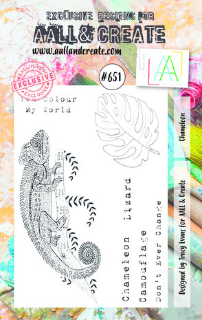 Aall and Create Stamp Set A7 Chameleon (AALL-TP-651) (DISCONTINUED) Aall and Create Stamp Set A7 Chameleon (AALL-TP-651) (DISCONTINUED)