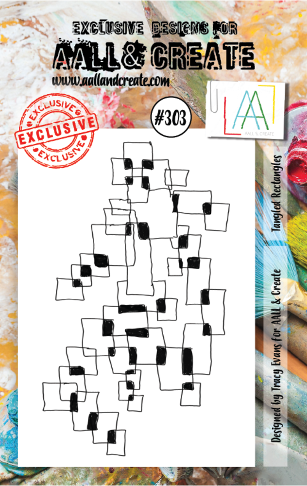 Aall and Create Stamp Set A7 Tangled Rectangles (AALL-TP-303) (DISCONTINUED) Aall and Create Stamp Set A7 Tangled Rectangles (AALL-TP-303) (DISCONTINUED)