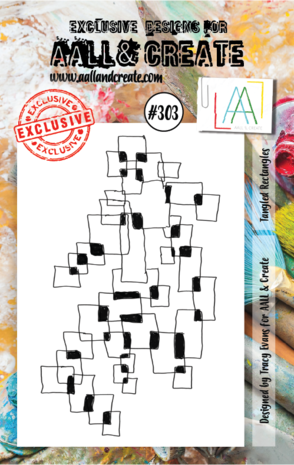 Aall and Create Stamp Set A7 Tangled Rectangles (AALL-TP-303) (DISCONTINUED) Aall and Create Stamp Set A7 Tangled Rectangles (AALL-TP-303) (DISCONTINUED)