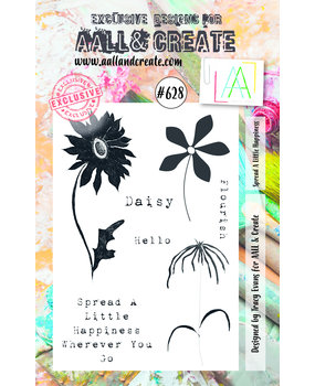 Aall and Create Stamp Set A7 Spread A Little Happiness (AALL-TP-628) (DISCONTINUED) Aall and Create Stamp Set A7 Spread A Little Happiness (AALL-TP-628) (DISCONTINUED)