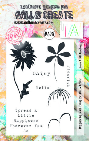 Aall and Create Stamp Set A7 Spread A Little Happiness (AALL-TP-628) (DISCONTINUED) Aall and Create Stamp Set A7 Spread A Little Happiness (AALL-TP-628) (DISCONTINUED)