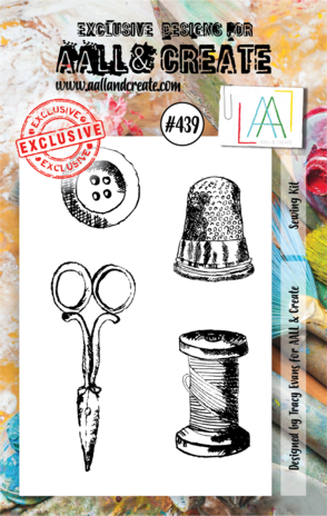 Aall and Create Stamp Set A7 Sewing Kit (AALL-TP-439) (DISCONTINUED) Aall and Create Stamp Set A7 Sewing Kit (AALL-TP-439) (DISCONTINUED)