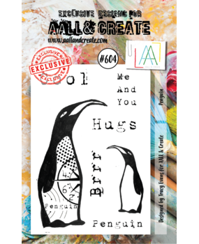 Aall and Create Stamp Set A7 Penguin (AALL-TP-604) (DISCONTINUED)