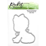 Picket Fence Studios Baby Girl of all Seasons 3x4 Inch Metal Dies (KIDS-102D) (OUTLET)