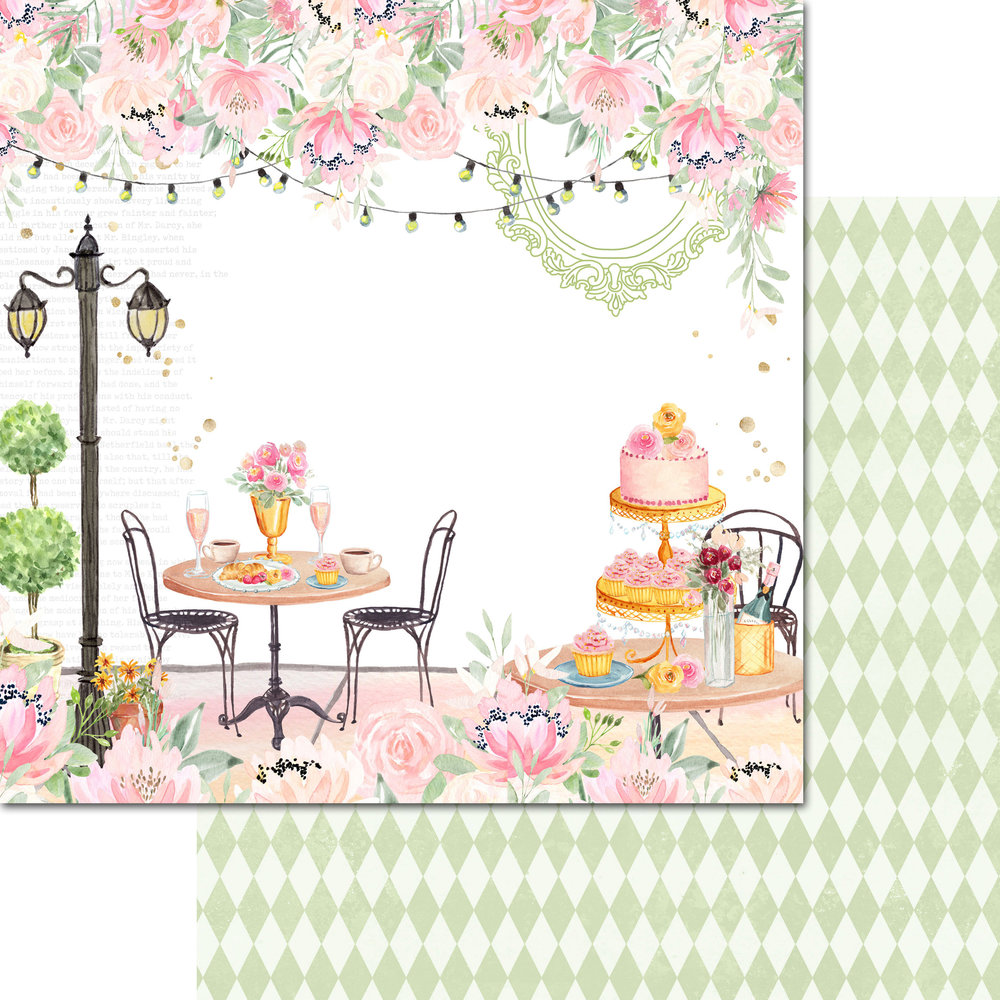 Memory Place Kawaii Paper Goods Let's Brunch 12x12 Inch Paper Pack (MP-60871) (OUTLET)
