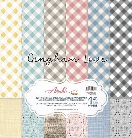 Memory Place Gingham Love 12x12 Inch Paper Pack (MP-60889) (OUTLET)