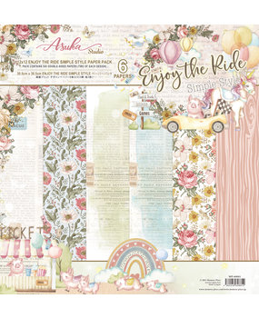 Memory Place Enjoy The Ride Simple Style 12x12 Inch Paper Pack (MP-60881) (OUTLET)