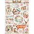 Rice Paper A4 Pink Christmas Deer (6pcs) (DFSA4629) (DISCONTINUED)