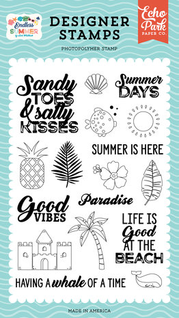 Echo Park Sandy Toes Clear Stamps (ES274043) (OUTLET) Echo Park Sandy Toes Clear Stamps (ES274043) (OUTLET)