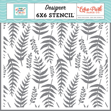 Echo Park Paradise Palms Stencil (ES274033) (OUTLET)