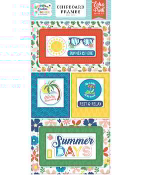 Echo Park Endless Summer Chipboard Frames (ES274065) (DISCONTINUED)