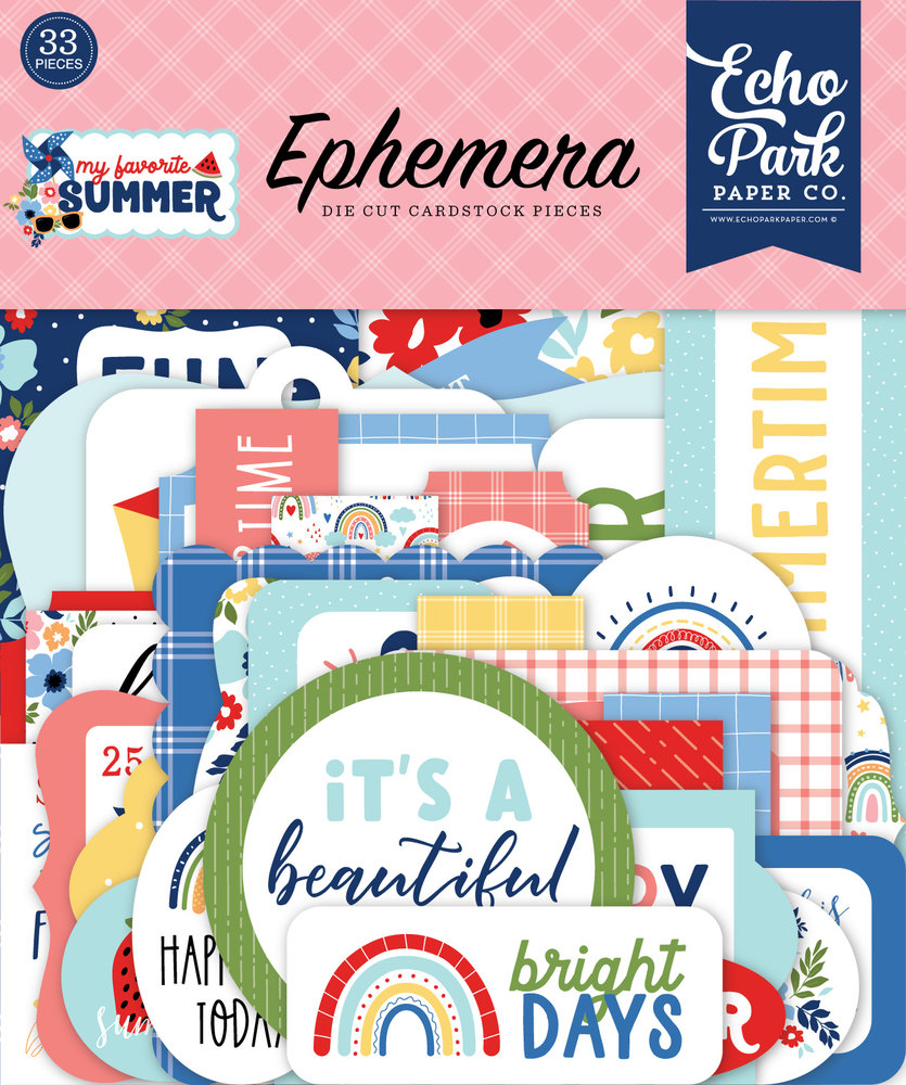 Echo Park My Favorite Summer Ephemera (MYS273024) (DISCONTINUED) Echo Park My Favorite Summer Ephemera (MYS273024) (DISCONTINUED)