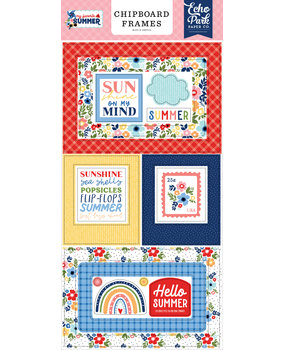 Echo Park My Favorite Summer Chipboard Frames (MYS273065) (DISCONTINUED)