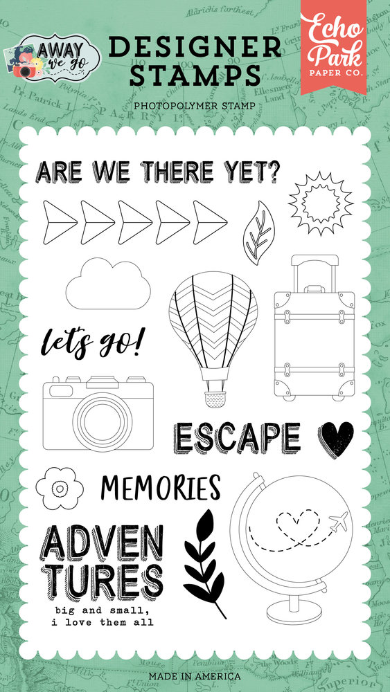 Echo Park Let's Go Clear Stamps (AWG270045) (DISCONTINUED) Echo Park Let's Go Clear Stamps (AWG270045) (DISCONTINUED)