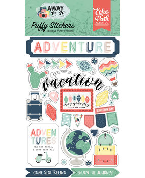 Echo Park Away We Go Puffy Stickers (AWG270066) (DISCONTINUED)