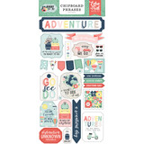 Echo Park Away We Go Chipboard Phrases (AWG270022) (DISCONTINUED)